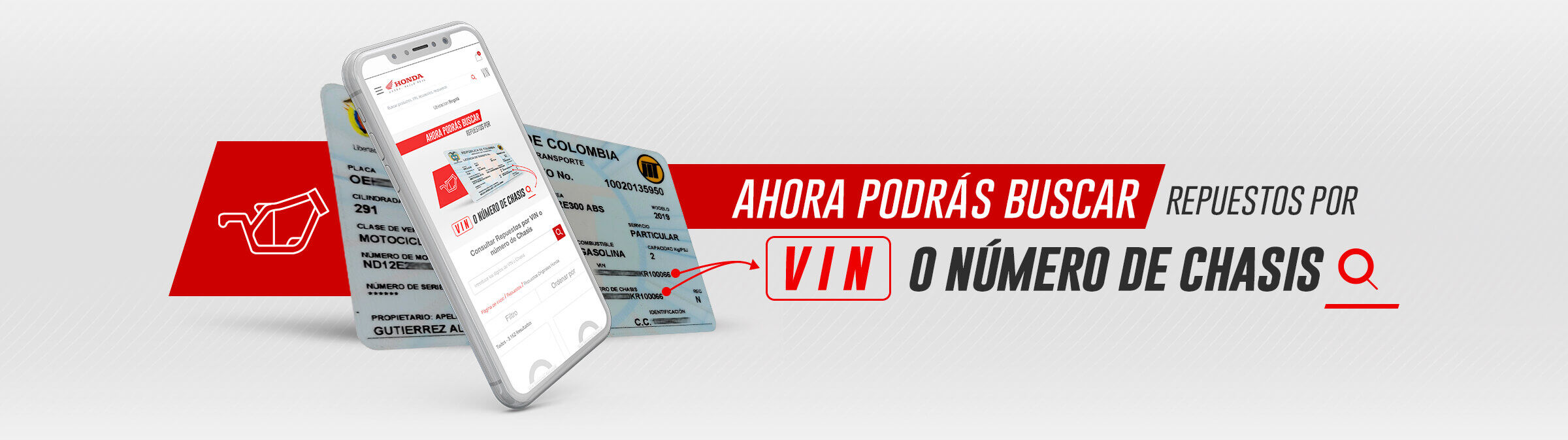 Ahora podrás buscar repuestos por VIN o número de chasis